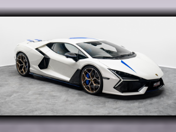 Lamborghini  Revuelto  2024  Automatic  315 Km  12 Cylinder  Rear Wheel Drive (RWD)  Coupe / Sport  White and Blue