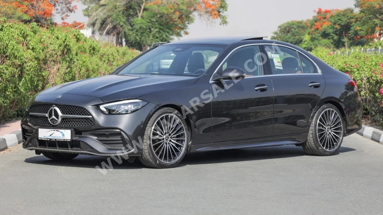Mercedes-Benz  C-Class  200 AMG  2025  Automatic  12 Km  4 Cylinder  Rear Wheel Drive (RWD)  Sedan  Gray  With Warranty