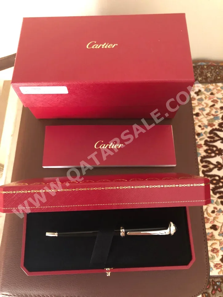 Cartier  Black and Silver -  Year 2024  Ballpoint Pen