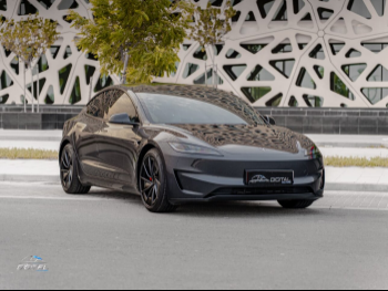 Tesla  Model 3  2025  Automatic  2,085 Km  0 Cylinder  All Wheel Drive (AWD)  Sedan  Gray  With Warranty