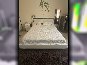 Beds - Home Center  - Queen  - White  - Mattress Included
