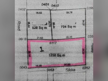 Lands For Sale  in Al Daayen  - Sumaysimah  -Area Size 1,218 Square Meter
