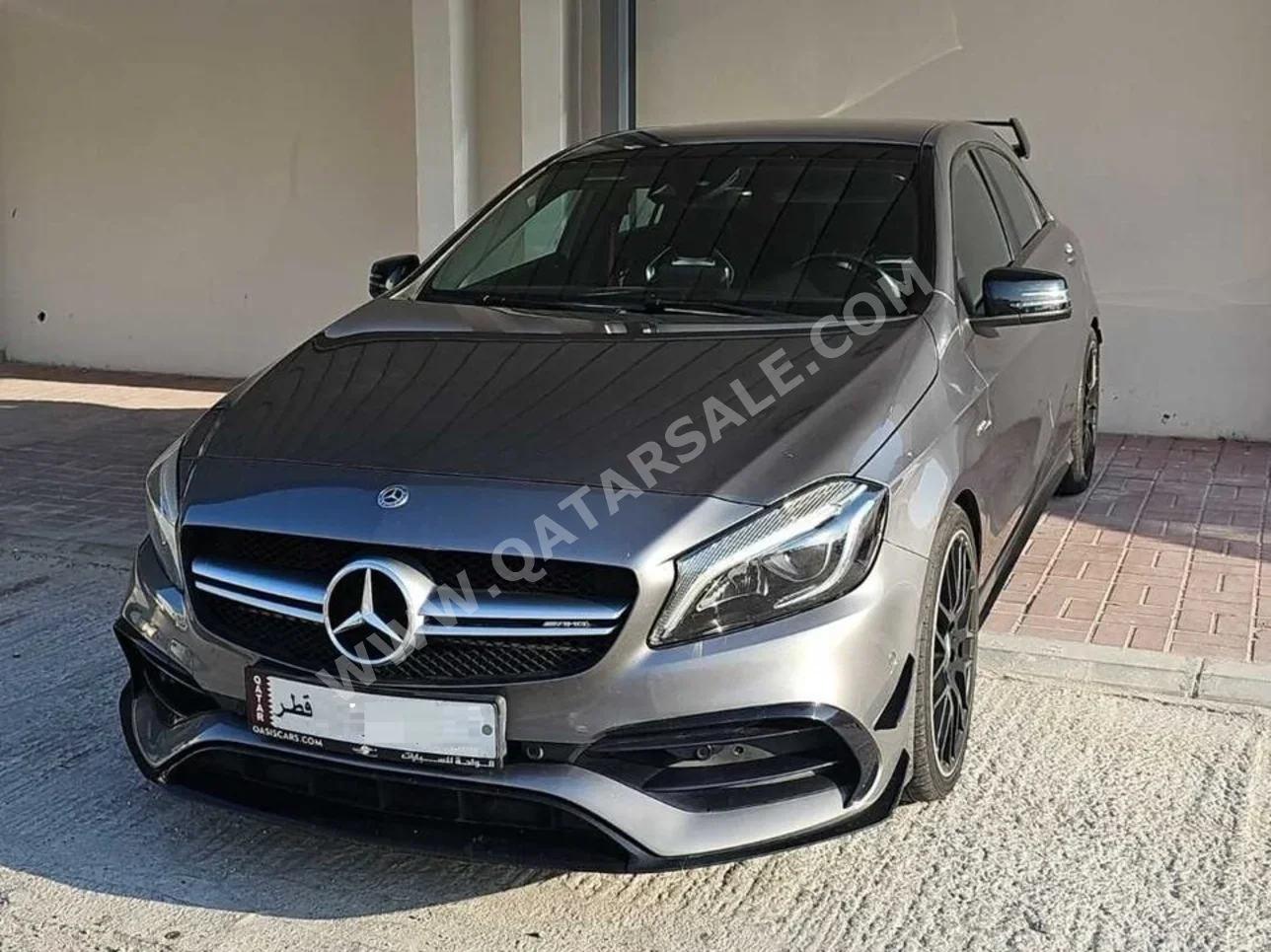 مرسيدس - بنز  ايه - كلاس  45 AMG  2018  اوتوماتيك  130,000 كم  4 سلندر  دفع كلي مستمر  هاتشباك  فضي