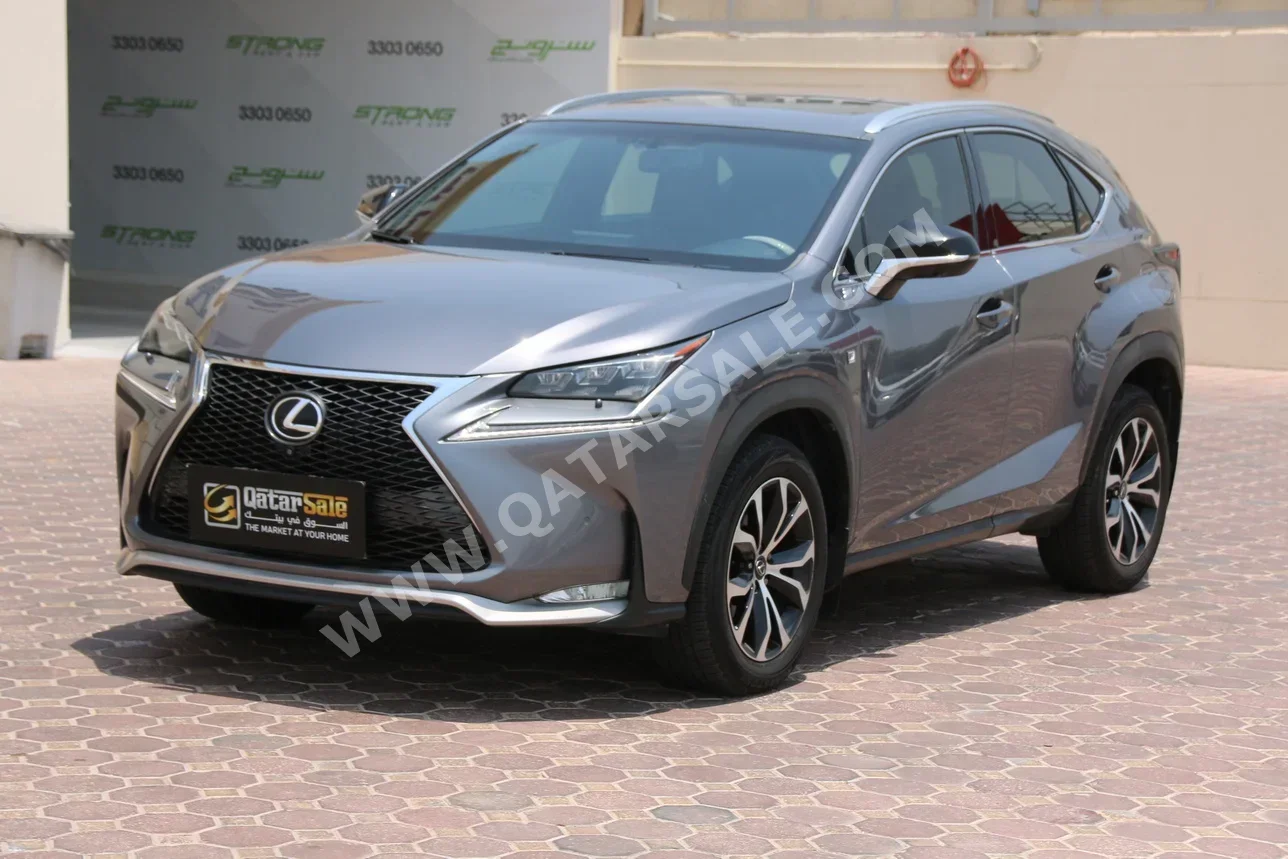 Lexus  NX  200 T  2015  Automatic  177,000 Km  4 Cylinder  Four Wheel Drive (4WD)  SUV  Gray