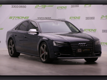 Audi  A8  2014  Automatic  205,000 Km  8 Cylinder  All Wheel Drive (AWD)  Sedan  Dark Blue
