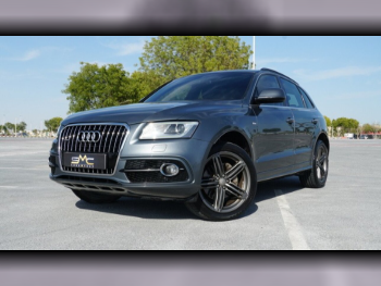 Audi  Q5  45 TFSI Quattro S-Line  2015  Automatic  90,000 Km  6 Cylinder  All Wheel Drive (AWD)  SUV  Gray Nardo