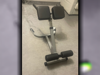 Gym Equipment Machines - Back Extension  - Black