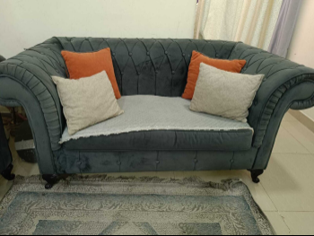 Sofas, Couches & Chairs Selection  Sofa Set  - Linen / Linen Blend  - Gray