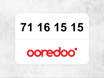 71 16 15 15  Ooredoo Mobile Phone