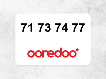 Ooredoo Mobile Phone  71 73 74 77