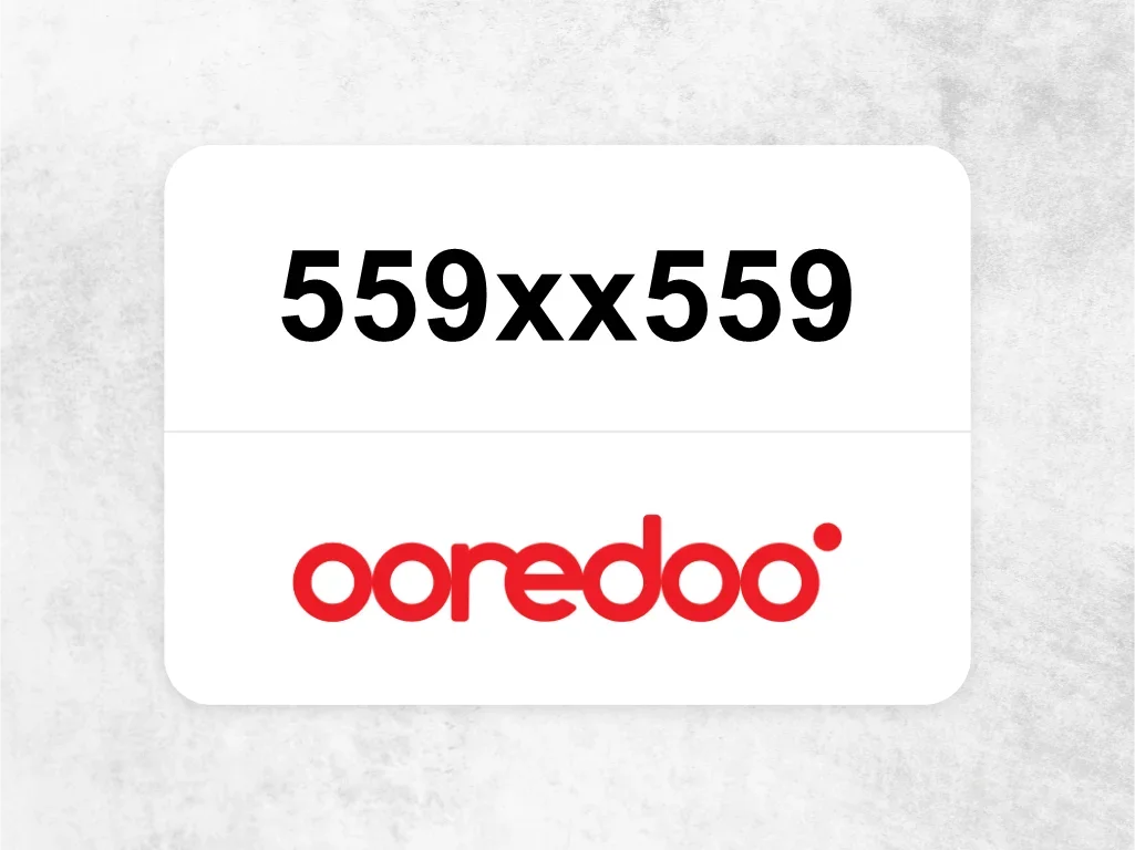 Ooredoo Mobile Phone  ‏559xx559