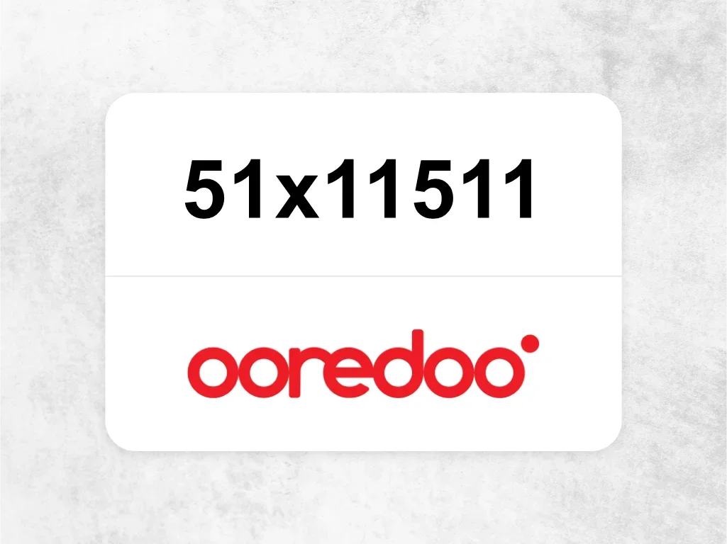 Ooredoo Mobile Phone  ‏51x11511