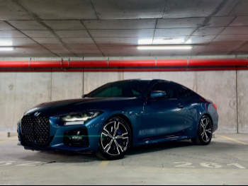 BMW  4-Series  420 I M  2022  Automatic  40,000 Km  4 Cylinder  Rear Wheel Drive (RWD)  Coupe / Sport  Blue  With Warranty