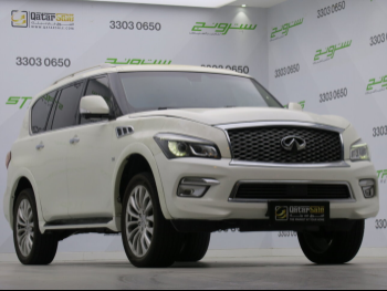 Infiniti  QX  80  2015  Automatic  253,000 Km  8 Cylinder  Four Wheel Drive (4WD)  SUV  White