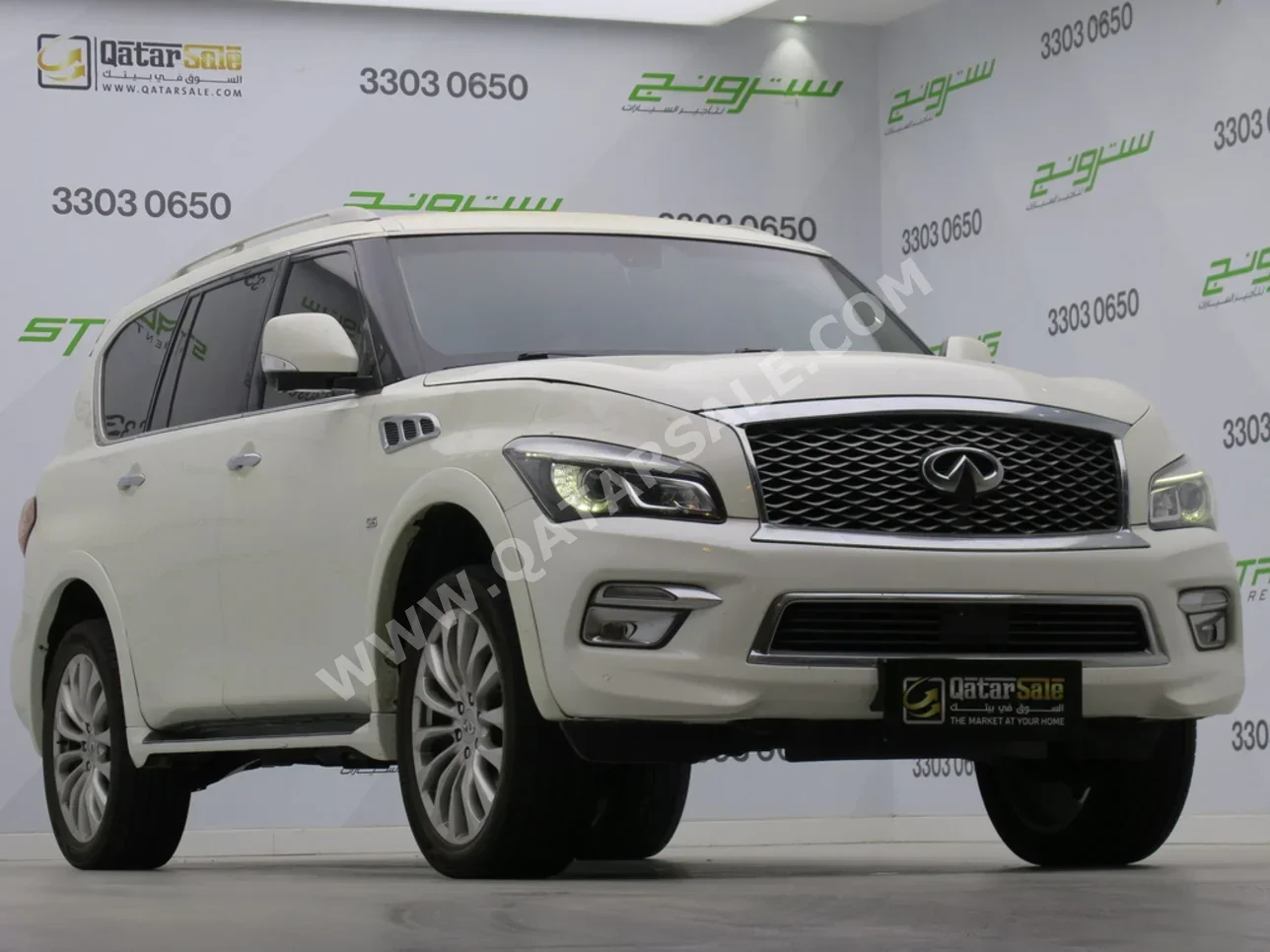 Infiniti  QX  80  2015  Automatic  253,000 Km  8 Cylinder  Four Wheel Drive (4WD)  SUV  White