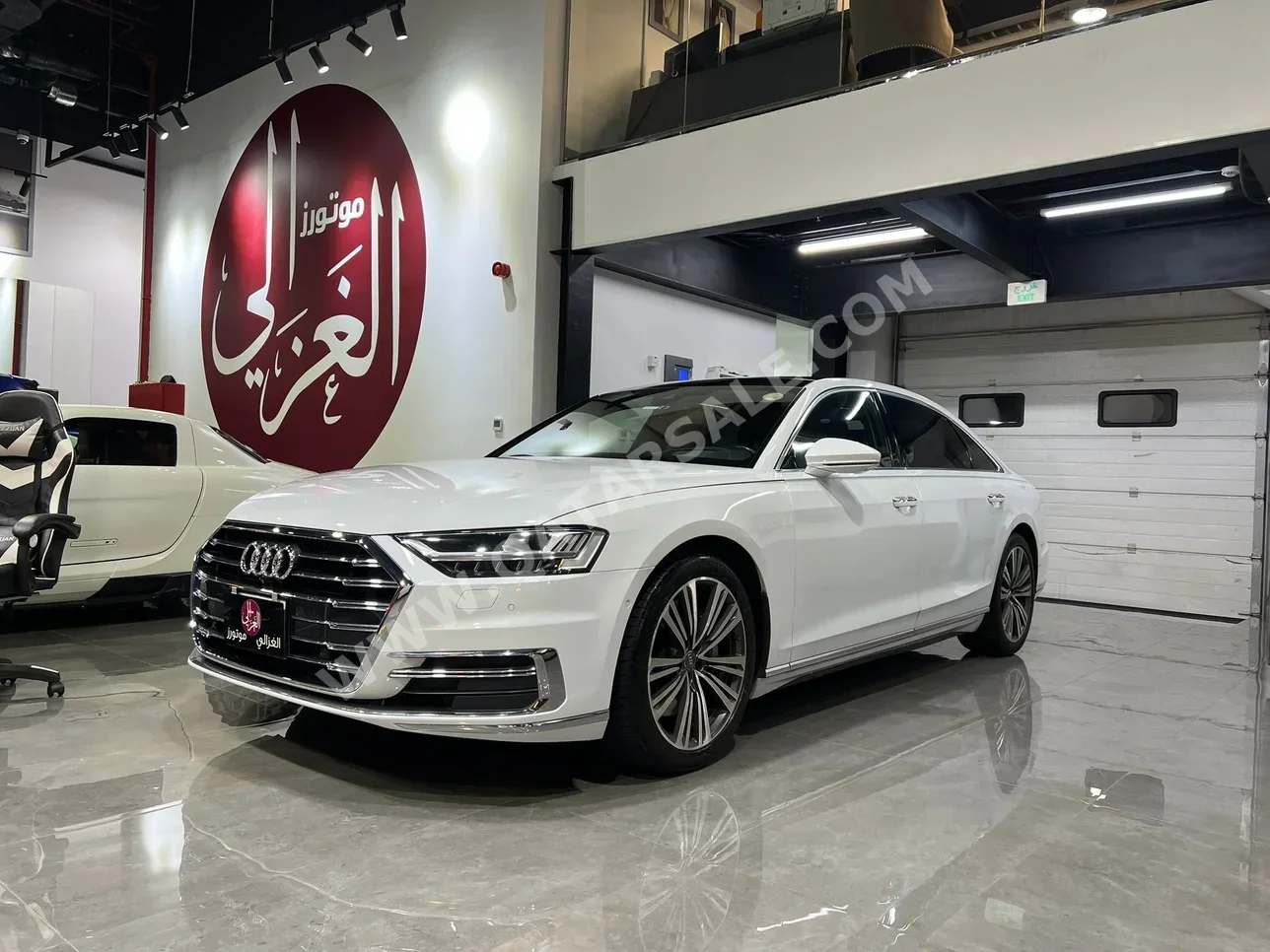 اودي  أي 8  أل  2018  اوتوماتيك  163,000 كم  6 سلندر  دفع كلي مستمر  سيدان  أبيض