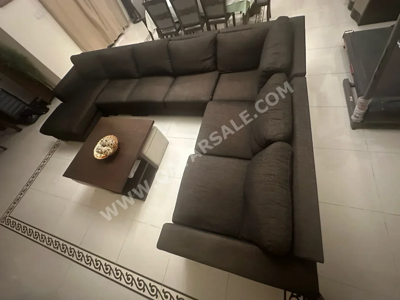 Sofas, Couches & Chairs Home Center  L shape  - Fabric  - Brown
