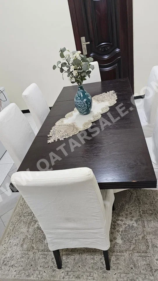 Dining Table with Chairs  - Brown