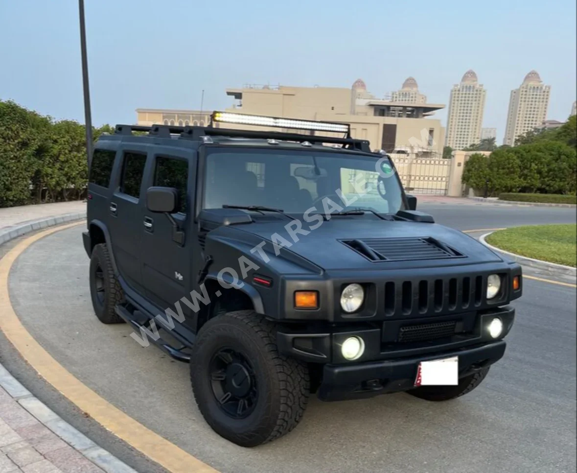 همر  اتش 2  2005  اوتوماتيك  175,000 كم  8 سلندر  دفع رباعي  اس يو في  اسود مطفي