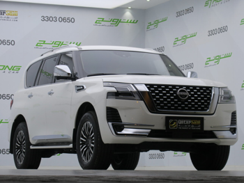 Nissan  Patrol  Platinum  2023  Automatic  38,000 Km  6 Cylinder  Four Wheel Drive (4WD)  SUV  White  With Warranty