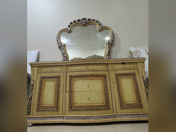 Wardrobes & Dressers - Dressing Table, Mirror, Chair & 2 Shelving Units  - Beige