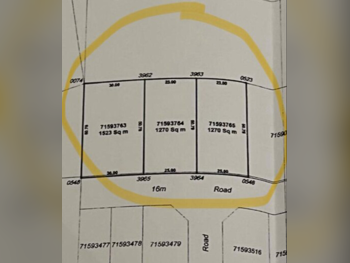 Lands For Sale  in Umm Salal  - Umm Ebairiya  -Area Size 1,270 Square Meter