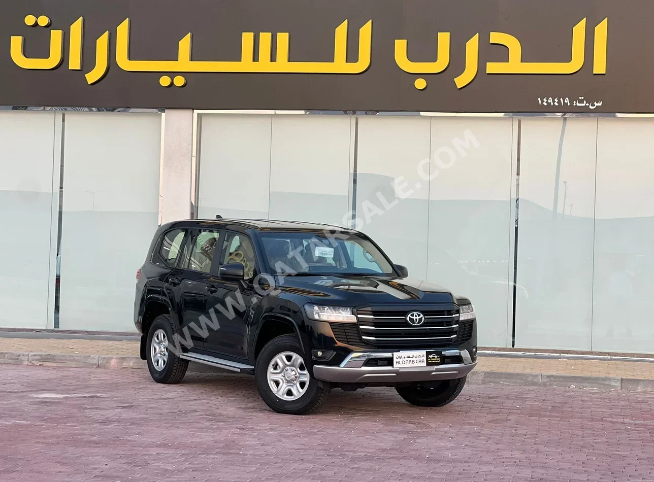تويوتا  لاند كروزر  جي اكس  2025  اوتوماتيك  0 كم  6 سلندر  دفع رباعي  اس يو في  أسود  تحت الضمان