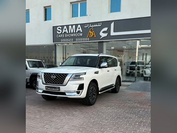 Nissan  Patrol  Platinum  2023  Automatic  16,000 Km  6 Cylinder  Four Wheel Drive (4WD)  SUV  White  With Warranty