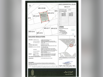 Lands For Sale  in Lusail  - North Residential Villa  -Area Size 980 Square Meter