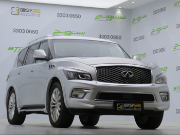 Infiniti  QX  80  2016  Automatic  150,000 Km  8 Cylinder  Four Wheel Drive (4WD)  SUV  Silver