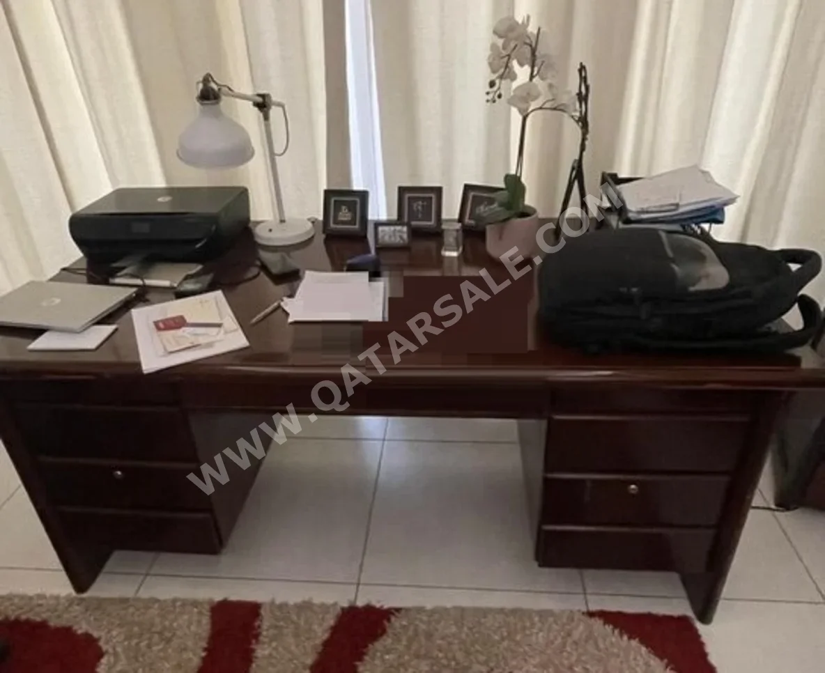 Desks & Computer Desks - Manager Desk  - Brown