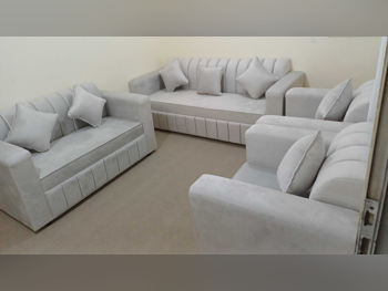 Sofas, Couches & Chairs 3-Seats sofa & 4 one armchairs  - Beige