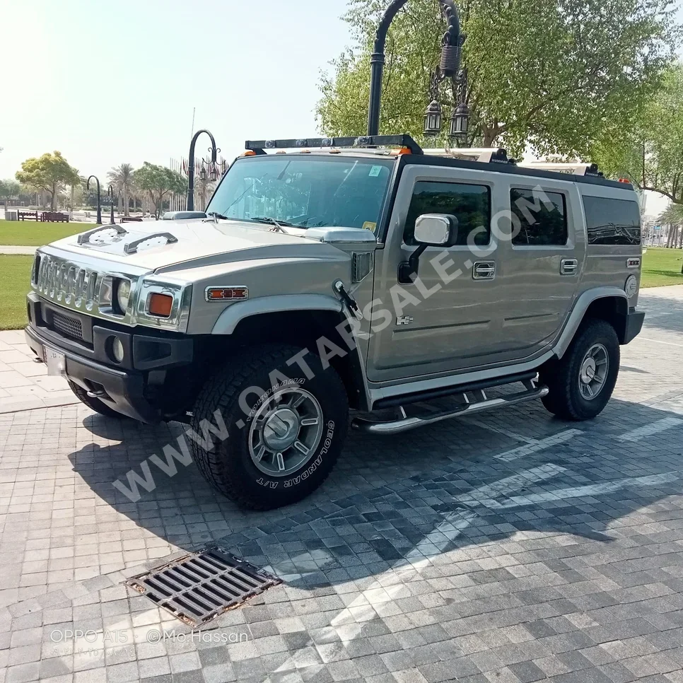 همر  اتش 2  2004  اوتوماتيك  209,000 كم  8 سلندر  دفع رباعي  اس يو في  فضي