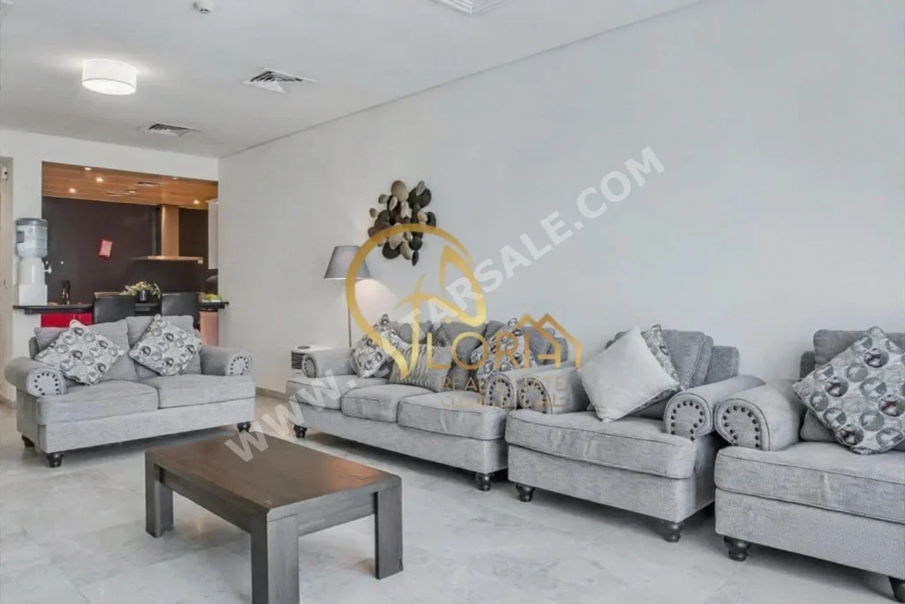 2 Bedrooms  Apartment  For Rent  in Doha -  West Bay Lagoon  Fully Furnished