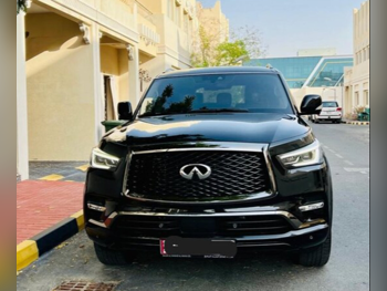 Infiniti  QX  80  2023  Automatic  7,000 Km  8 Cylinder  Four Wheel Drive (4WD)  SUV  Black  With Warranty