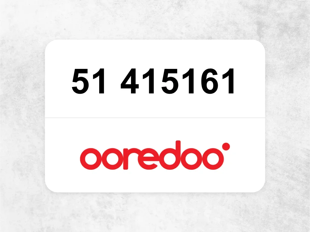Ooredoo Mobile Phone  51 415161