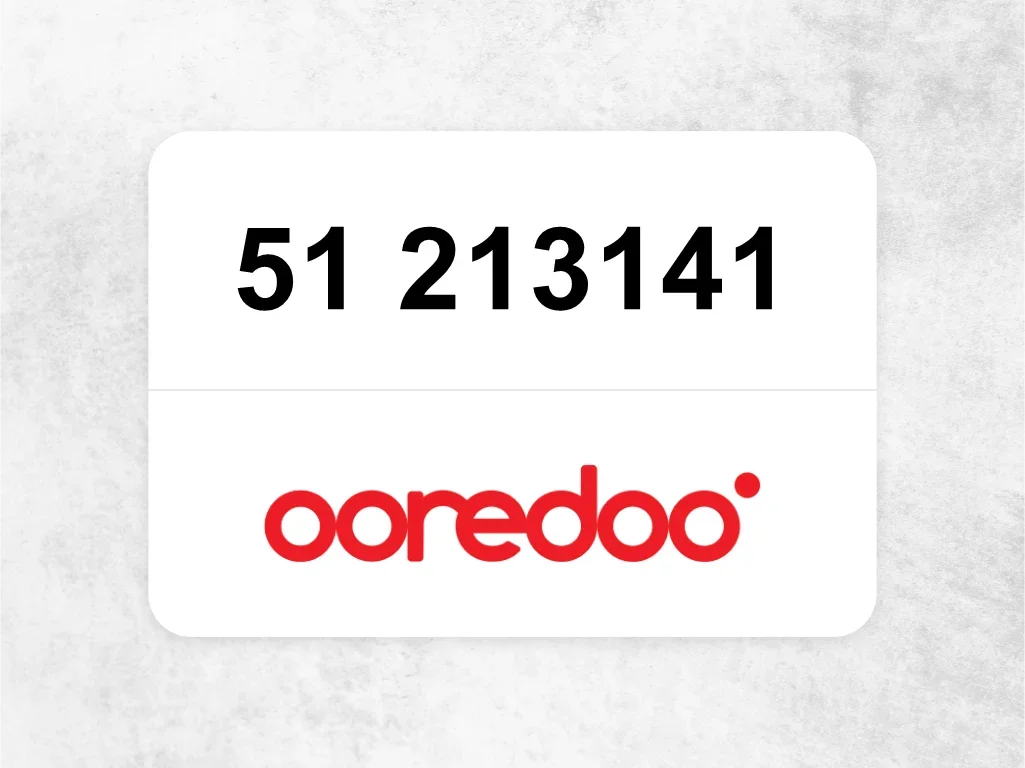 Ooredoo Mobile Phone  51 213141