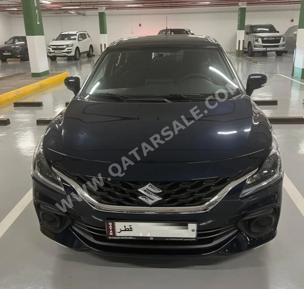 سوزوكي  بالينو  جي ال  2023  اوتوماتيك  14,250 كم  4 سلندر  سحب امامي  هاتشباك  أزرق غامق  تحت الضمان