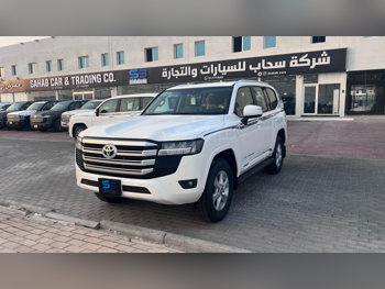 تويوتا  لاند كروزر  جي اكس ار توين توربو  2025  اوتوماتيك  0 كم  6 سلندر  دفع رباعي  اس يو في  أبيض  تحت الضمان
