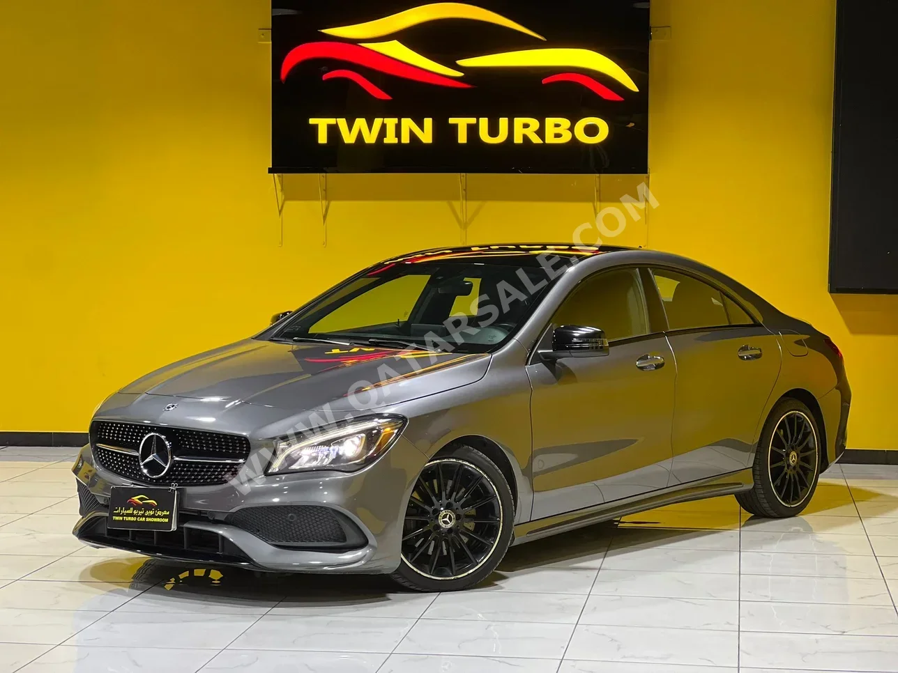 Mercedes-Benz  CLA  250  2018  Automatic  67,000 Km  4 Cylinder  Rear Wheel Drive (RWD)  Sedan  Gray