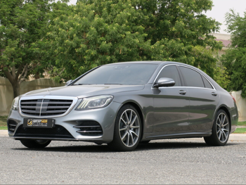 Mercedes-Benz  S-Class  450  2019  Automatic  60,000 Km  6 Cylinder  Rear Wheel Drive (RWD)  Sedan  Gray