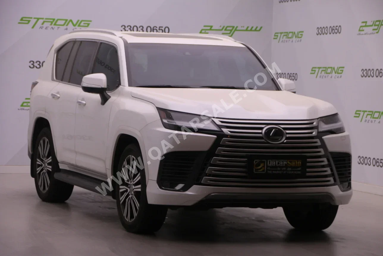 Lexus  LX  600 Luxury  2024  Automatic  12,000 Km  6 Cylinder  Four Wheel Drive (4WD)  SUV  White  With Warranty