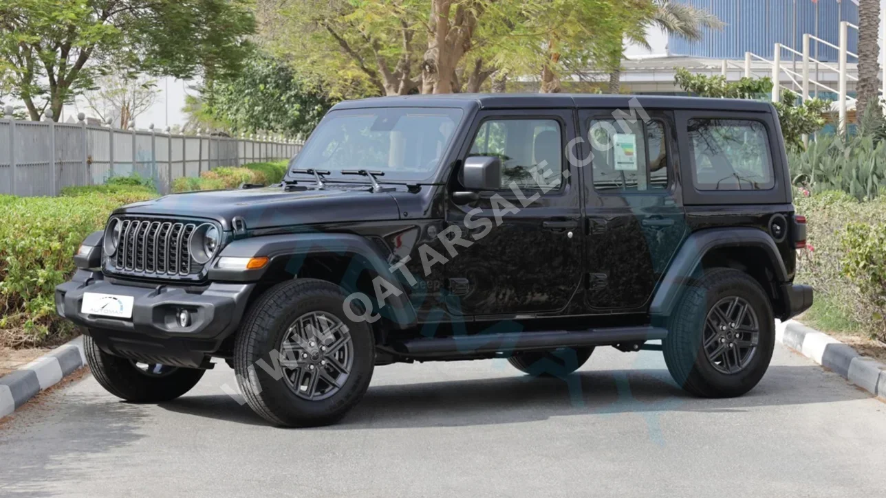 Jeep  Wrangler  Sport Plus  2025  Automatic  11 Km  4 Cylinder  Four Wheel Drive (4WD)  SUV  Black  With Warranty