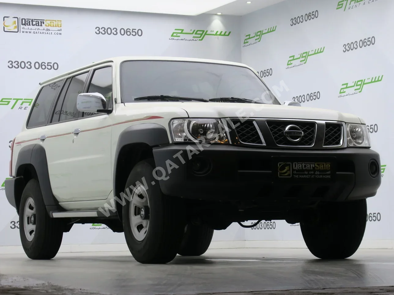 Nissan  Patrol  GL  2023  Automatic  8,600 Km  6 Cylinder  Four Wheel Drive (4WD)  SUV  White  With Warranty