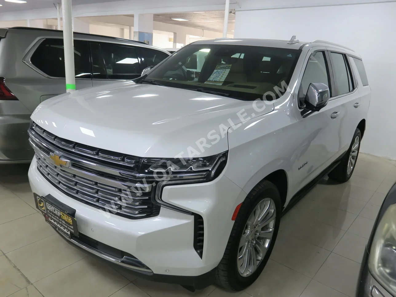 Chevrolet  Tahoe  Premier  2022  Automatic  42,000 Km  8 Cylinder  Four Wheel Drive (4WD)  SUV  White  With Warranty