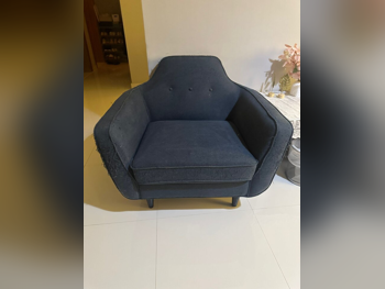 Sofas, Couches & Chairs Home Center  3-Seat Sofa & One Armchair  - Fabric  - Blue