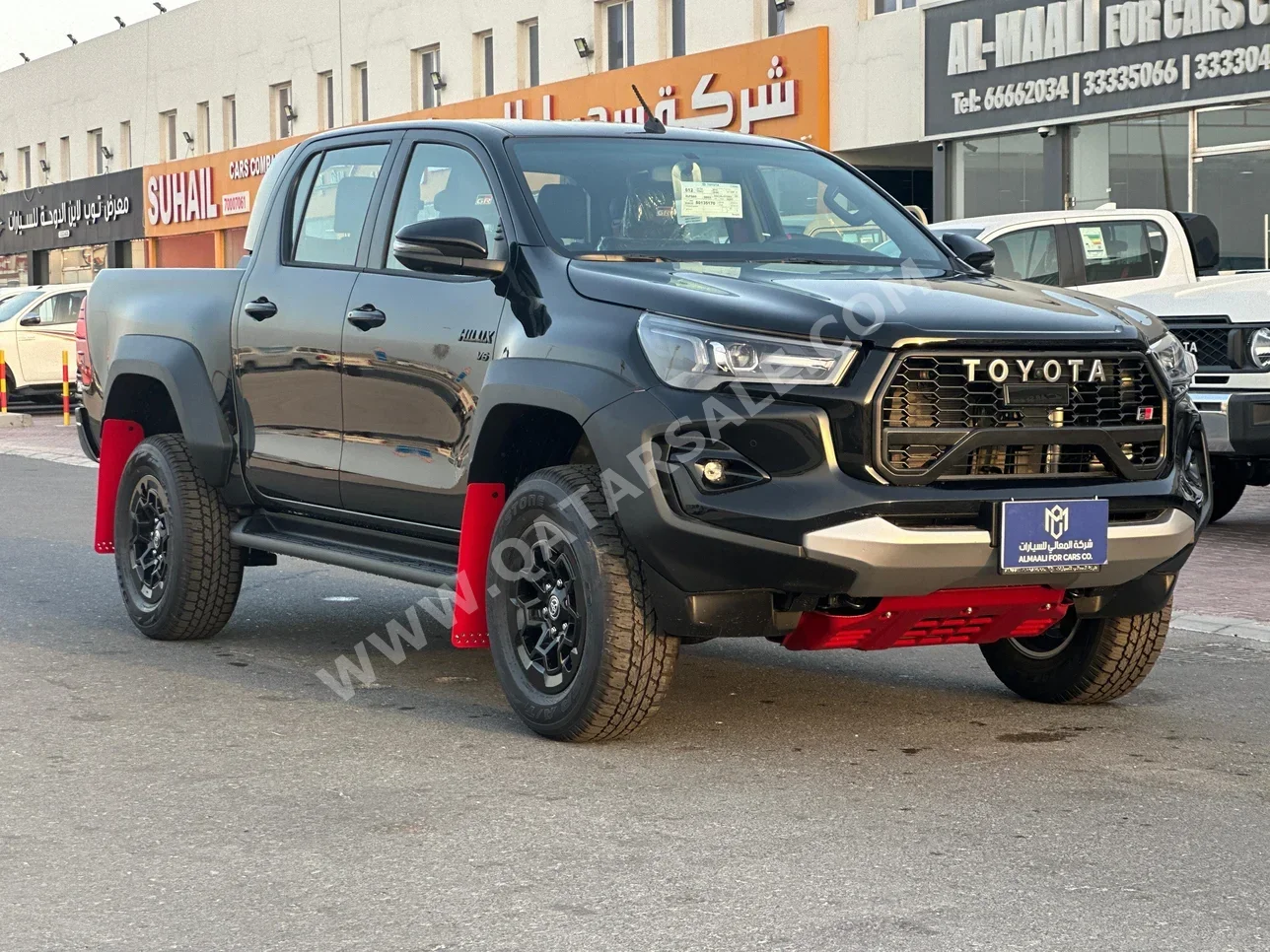 تويوتا  هاي لوكس  جي ار سبورت  2025  اوتوماتيك  0 كم  6 سلندر  دفع رباعي  بيكب  أسود  تحت الضمان