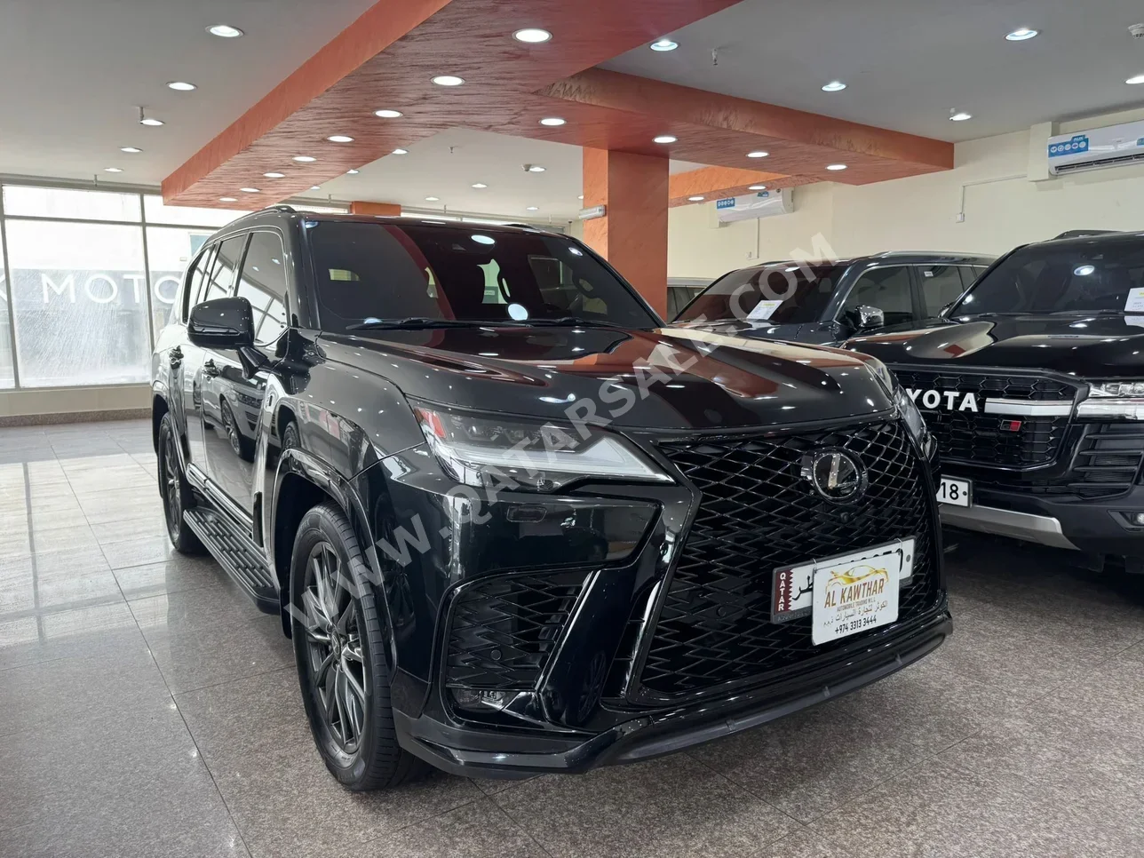 Lexus  LX  600 F Sport  2022  Automatic  90,000 Km  6 Cylinder  Four Wheel Drive (4WD)  SUV  Black  With Warranty