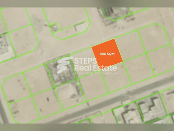 Lands For Sale in Al Wakrah  - Al Wakrah  -Area Size 886 Square Meter