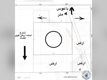 اراضي للبيع  في الوكرة  - المشاف  -المساحة 1,100 متر مربع